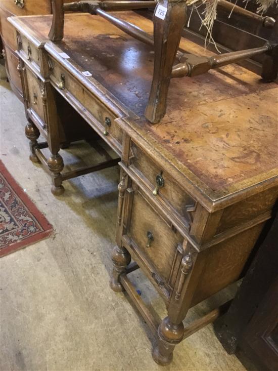 Oak writing table